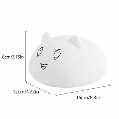 Cute Bluetooth Night Light with App Control - Stepless Dimming, Timer, Colorful Lighting, Bluetooth Music, Ideal for Kids’ Bedrooms & Gift Giving