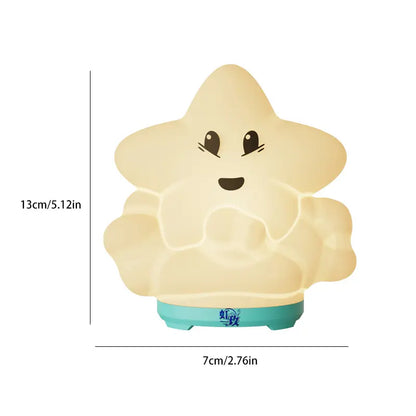 Cute Bluetooth Night Light with App Control - Stepless Dimming, Timer, Colorful Lighting, Bluetooth Music, Ideal for Kids’ Bedrooms & Gift Giving