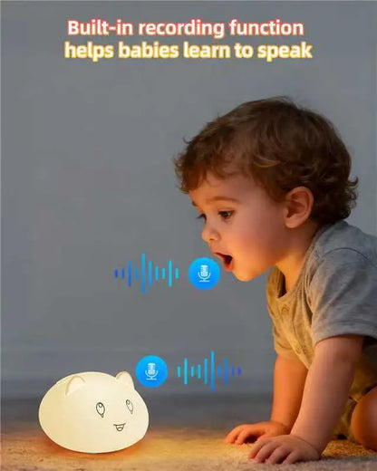 Cute Bluetooth Night Light with App Control - Stepless Dimming, Timer, Colorful Lighting, Bluetooth Music, Ideal for Kids’ Bedrooms & Gift Giving